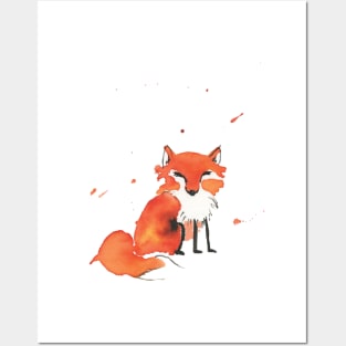 Fox Doodle Posters and Art